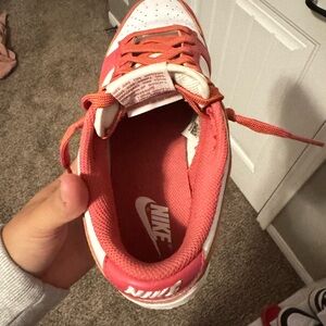 Nike Coral and White Women's Sneakers